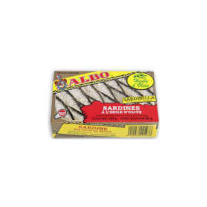 Petites sardines à l'huile d'olive "Albo" 120g